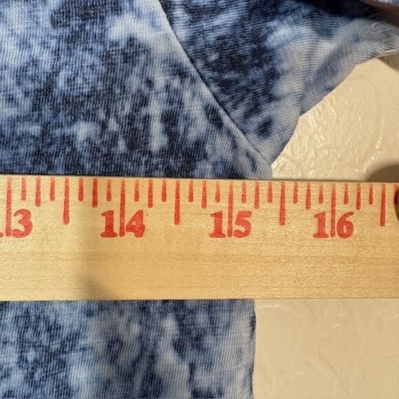 Rag & Bone Shirt Womens XS Blue Multi Slub Tie Dye Tee Pima Cotton NWT - Picture 8 of 9